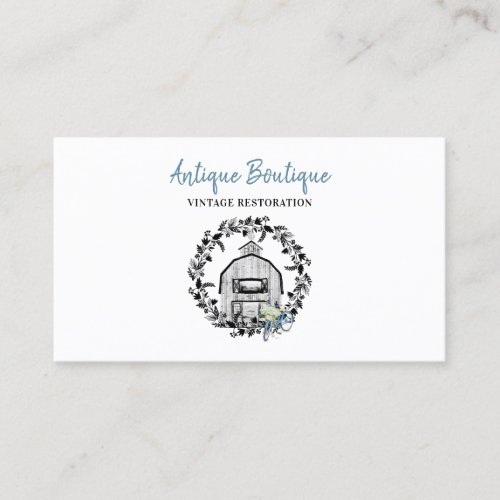 Farm and Bicycle Antique Restoration Business Card