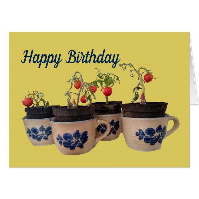 farm and garden Birthday card (Front Horizontal)