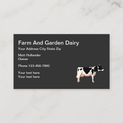 Farm And Garden Diary Business Card