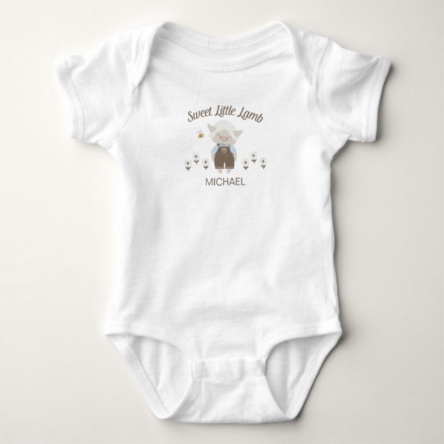 Farm Animal Baby Bodysuit (Front)