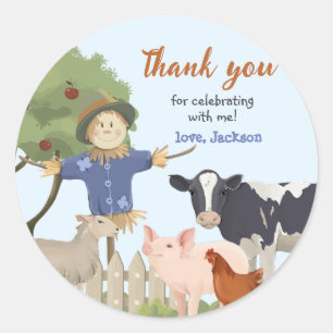 Farm Animal, Barnyard Party Sticker