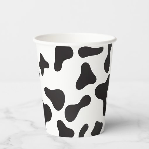 Farm Animal Birthday Cow Print Paper Cups | Zazzle