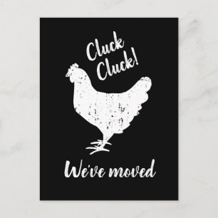 Farm animal change of address we've moved postcard