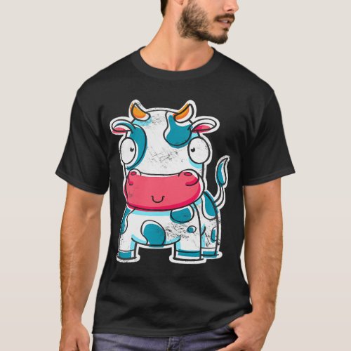 Farm Animal Cow Baby Cow Farmer Farming Cow T_Shirt