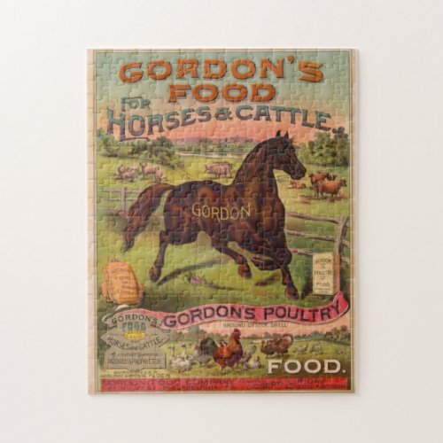 Farm Animal Food Advertising Ephemera  Jigsaw Puzzle