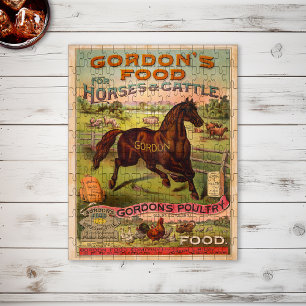 Farm Animal Food Advertising Ephemera Jigsaw Puzzle