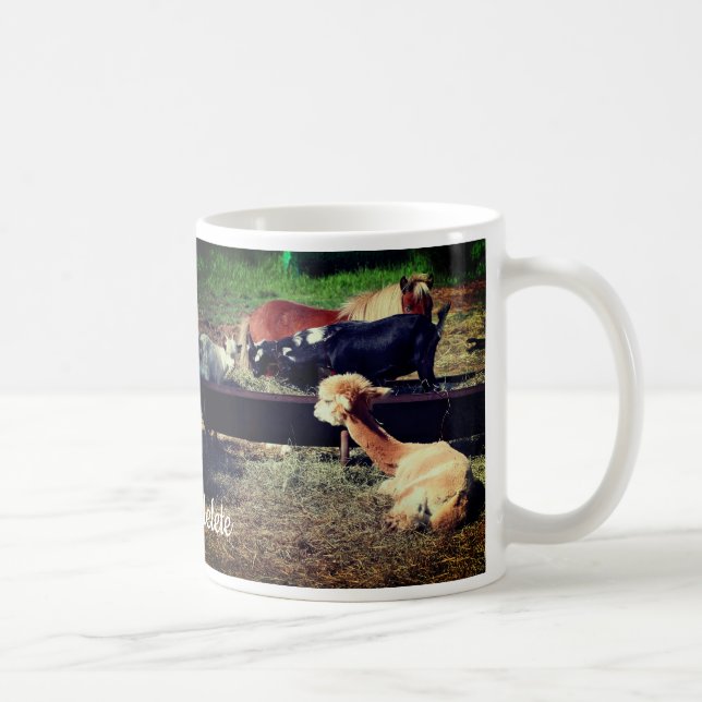 Farm Animal Friends Nature Personalized Coffee Mug (Right)