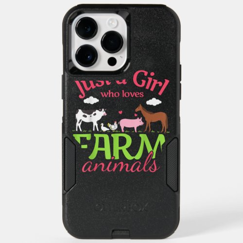 Farm Animal Just a Girl Who Loves Farm Animals OtterBox iPhone 14 Pro Max Case