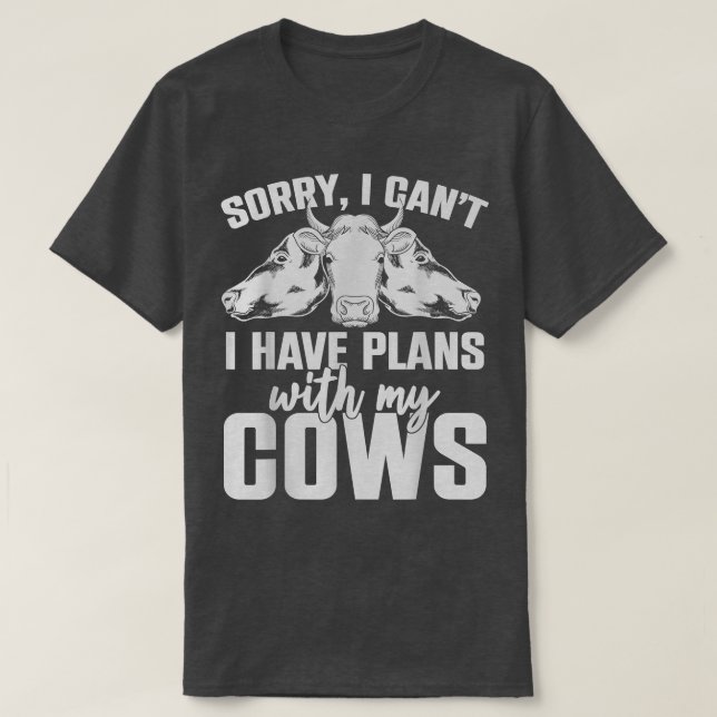Farm Animal Lover Farmer Cow Lover Farming Funny C T-Shirt (Design Front)