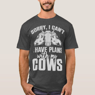 Farm Animal Lover Farmer Cow Lover Farming Funny C T-Shirt