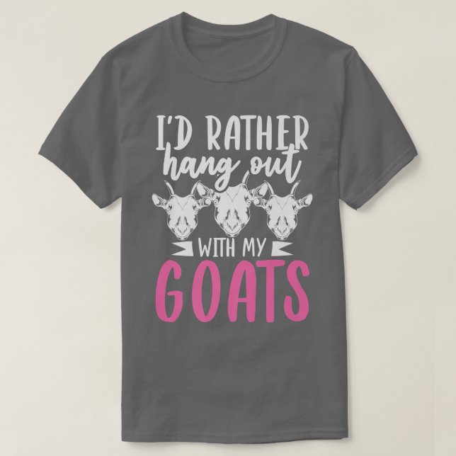 Farm Animal Lover Goat Lover Farmer Funny Goat  T-Shirt (Design Front)