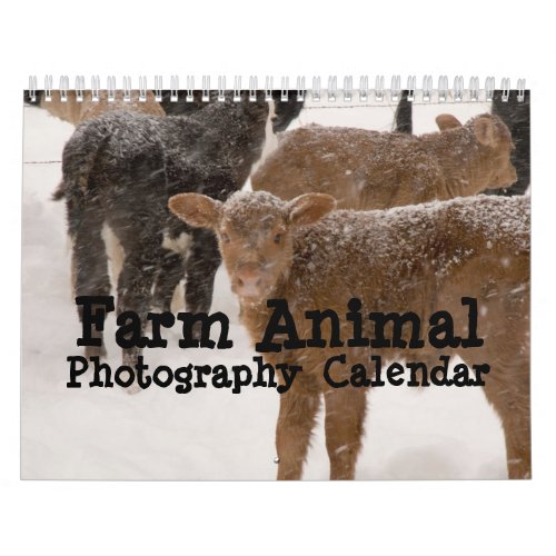 Farm Animal Photography Calendar