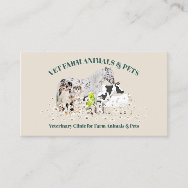 Farm Animal Sanctuary Business Card