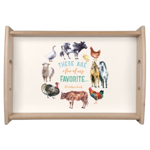 Farm animal These are a few of my watercolor Ivory Serving Tray
