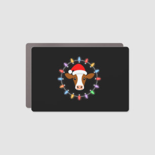 Farm Animal Xmas Pajamas Costume Farmer Christmas Car Magnet