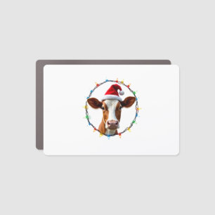 Farm Animal Xmas Pajamas Costume Farmer Christmas Car Magnet