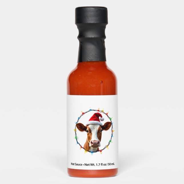 Farm Animal Xmas Pajamas Costume Farmer Christmas  Hot Sauces (Front)