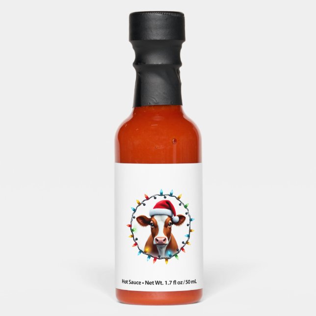 Farm Animal Xmas Pajamas Costume Farmer Christmas  Hot Sauces (Front)