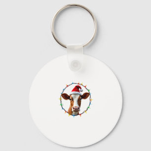 Farm Animal Xmas Pajamas Costume Farmer Christmas  Keychain