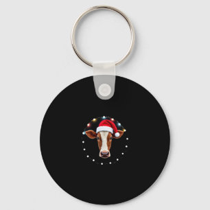 Farm Animal Xmas Pajamas Costume Farmer Christmas  Keychain