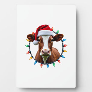 Farm Animal Xmas Pajamas Costume Farmer Christmas Plaque