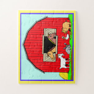 Farm Animals and Barn, Children's 30 Piece Puzzle