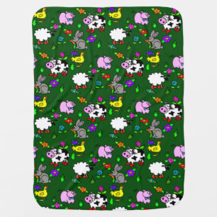 Farm Animals Baby Blanket