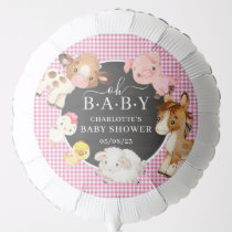 Farm Animals Baby Shower Balloon