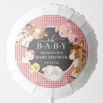 Farm Animals Baby Shower  Balloon
