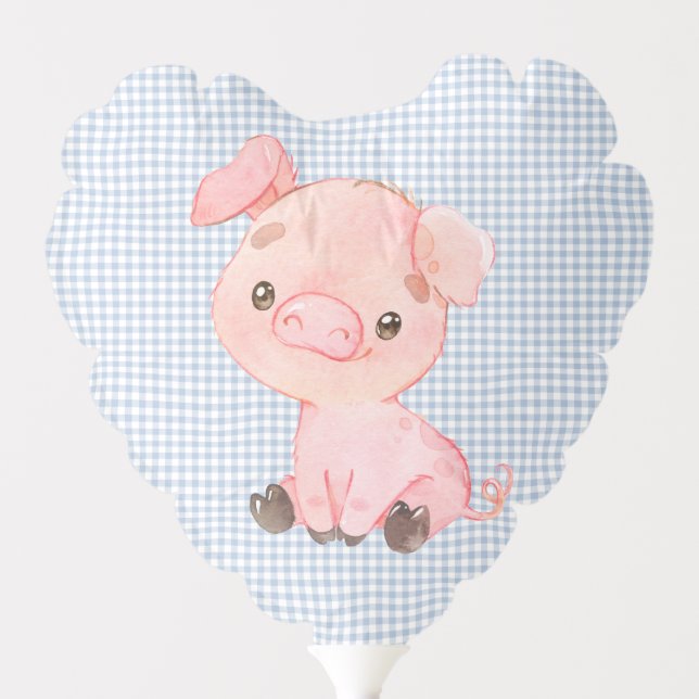 Farm Animals Baby Shower Balloon (Front)