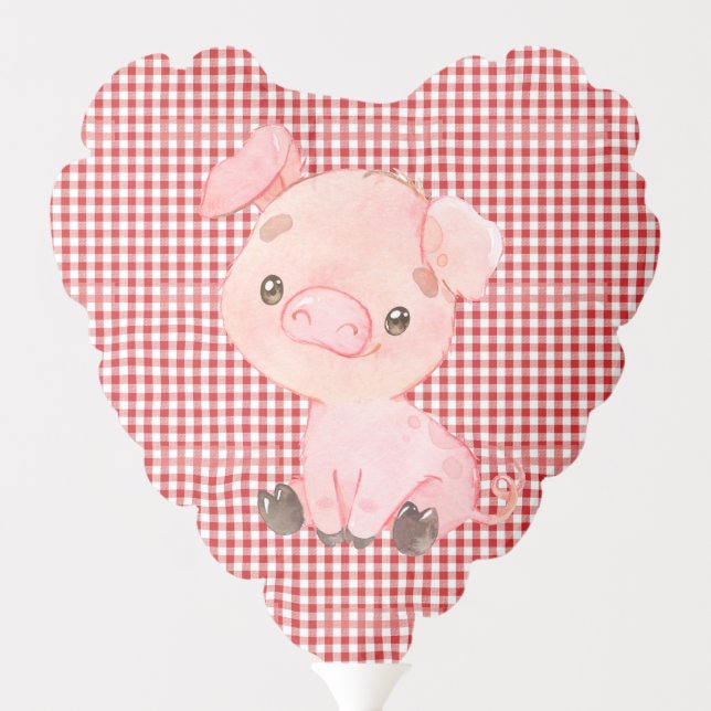 Farm Animals Baby Shower Balloon (Back)