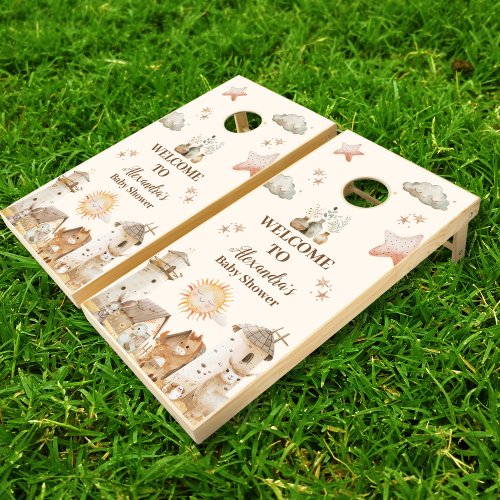 Farm Animals Baby Shower Cornhole Set