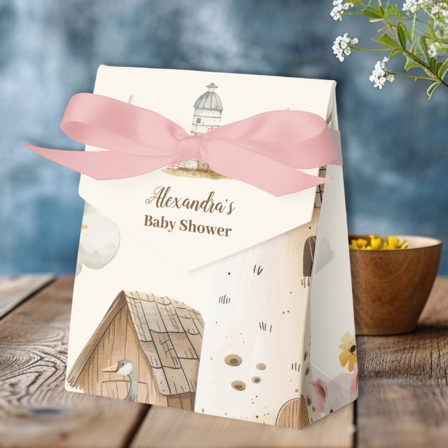 Farm Animals Baby Shower Favor Boxes (Creator Uploaded)