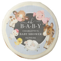 Farm Animals Baby Shower Favor Sugar Cookie