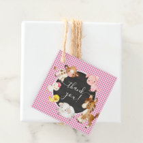 Farm Animals Baby Shower Favor Tags