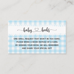 Farm Animals Baby Shower I Birthday Blue Enclosure Card