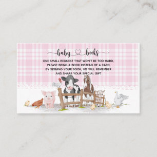 Farm Animals Baby Shower I Birthday Enclosure Card