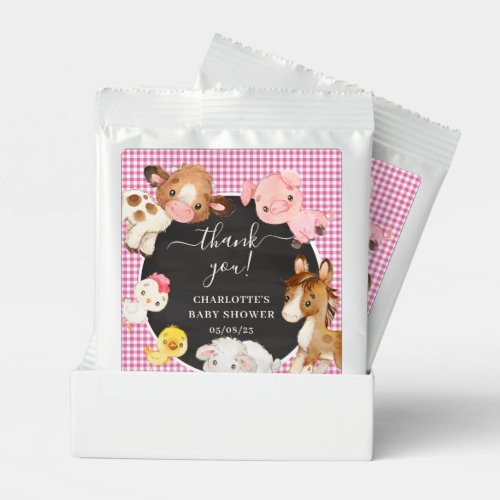 Farm Animals Baby Shower Lemonade Drink Mix