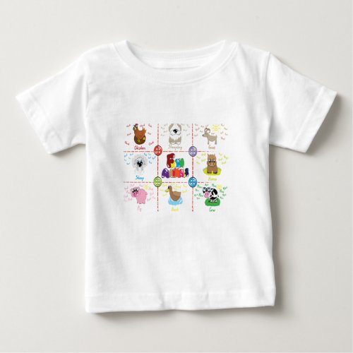 Farm Animals Baby T_Shirt