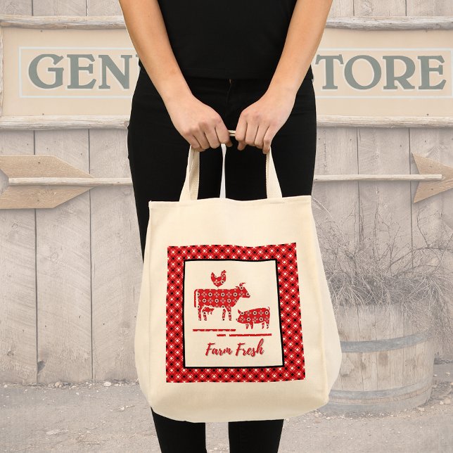 Farm Animals Bandana Print  Tote Bag (Creator Uploaded)
