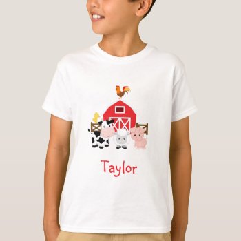 Farm Animals Banyard Kids / Family T-shirt by CallaChic at Zazzle