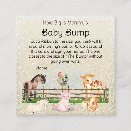 Farm Animals Barnyard Baby Bump Game Enclosure  