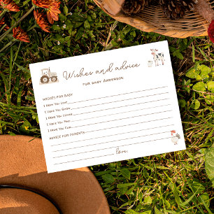 Farm Animals Barnyard Baby Shower Game