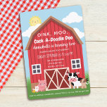 Farm Animals Barnyard Birthday Invitation<br><div class="desc">Celebrate your sweetie's special day with this Farm Animals Barnyard Birthday design.  You can customize this further by clicking on the "PERSONALIZE" button.  Matching Items in our shop for a complete party theme. For further questions please contact us at ThePaperieGarden@gmail.com</div>