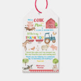 Cow Thank You Tags  Farm Birthday Party Printable - 11A – Print My Party