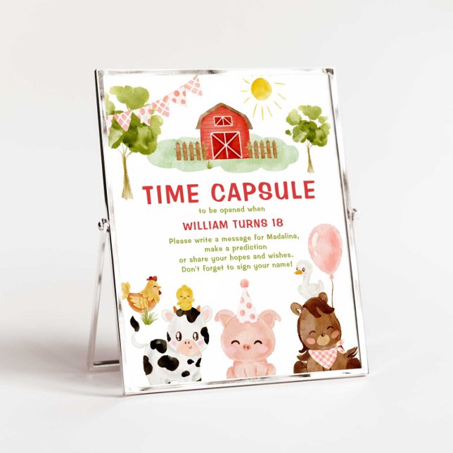 Farm Animals Barnyard Birthday Time Capsule Poster (Creator Uploaded)