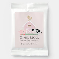 Farm Animals Barnyard Girl Pink