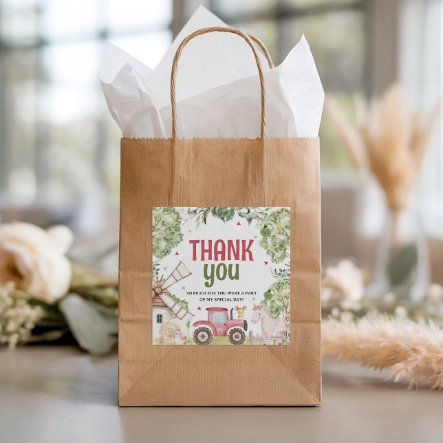 Farm Animals Birthday Favor Tags (Creator Uploaded)