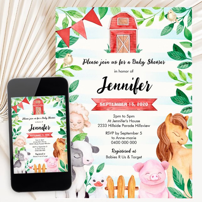 Farm Animals Birthday Invitation (Creator Uploaded)