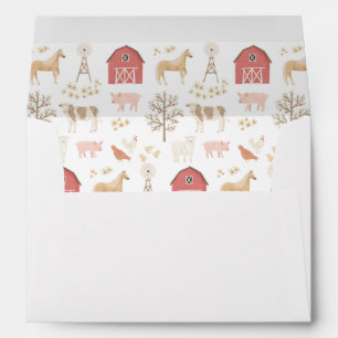 Farm Animals Birthday Party Envelope